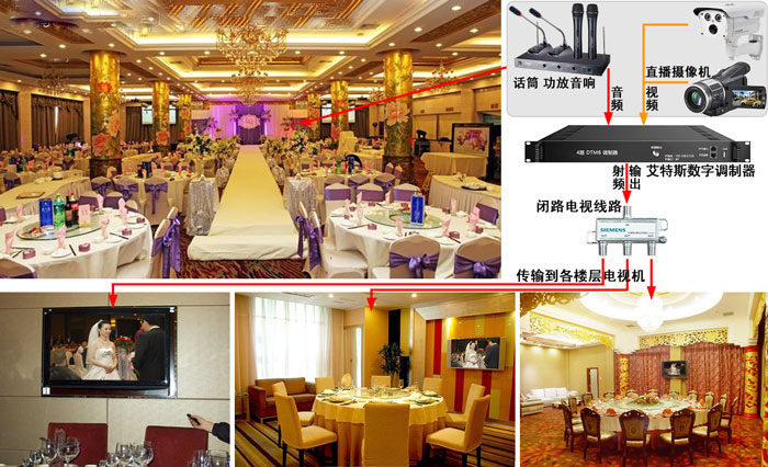 酒店 餐饮 婚宴 年会 现场直播 高清数字电视 婚庆 实况转播