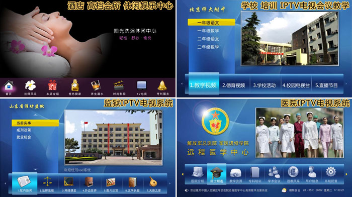 酒店IPTV电视点播系统 学校IPTV电视 医院IPTV点播 监狱IPTV电视广告 IPTV电视点播系统应用范围
